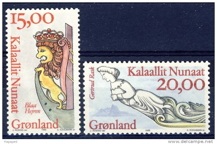 ##Greenland 1996. Fronthead Figures. Michel 294-95. MNH(**) - Unused Stamps