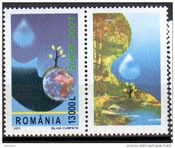 PIA  -  ROMANIE   -  2001  : EUROPA    (Yv   4674) - 2001