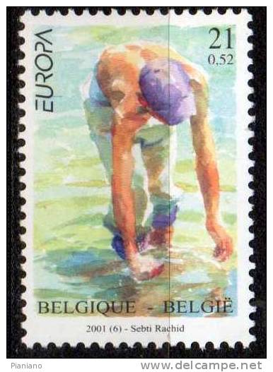 PIA  - BELGIQUE  -  2001  : EUROPA    (Yv   2984) - 2001