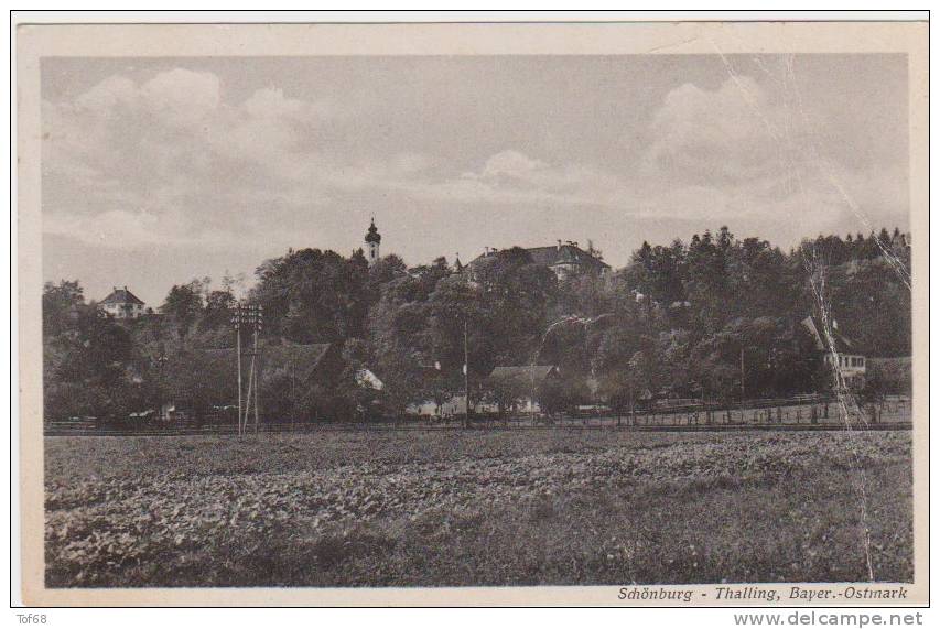 Schönburg Thalling 1940 Stempel Fliegelhochkommandantur - Pocking