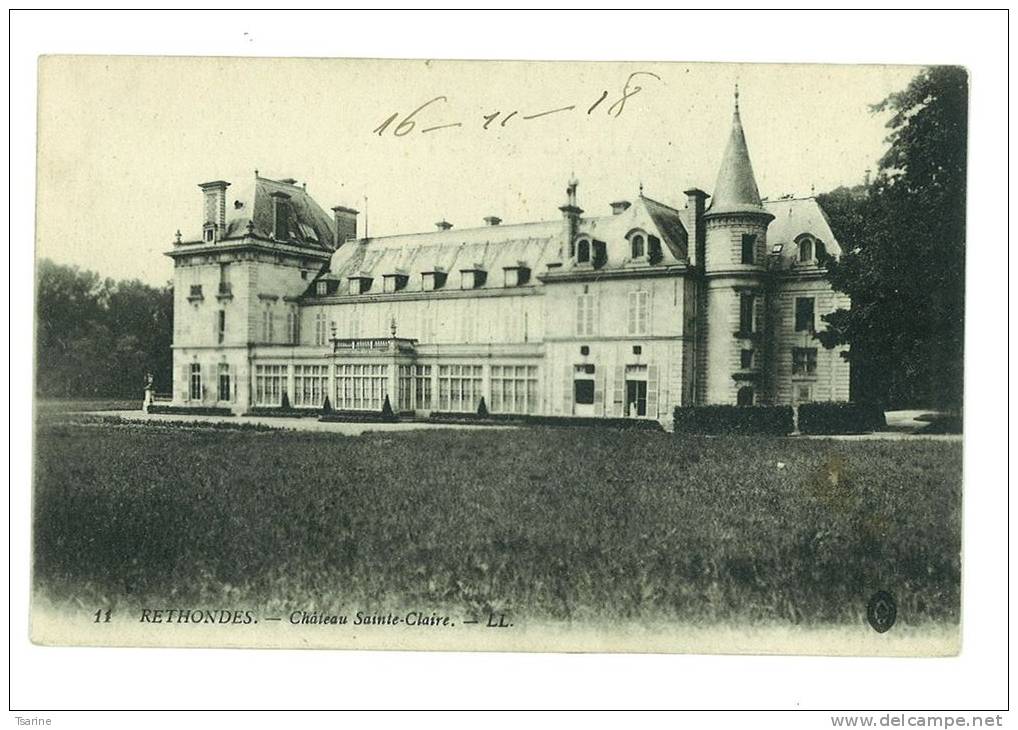 60 - Chateau De Ste Claire à RETHONDES - Rethondes