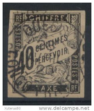 COLONIES GENERALES TAXE N° 10 Oblitéré Ouesso (Congo Français) - Postage Due