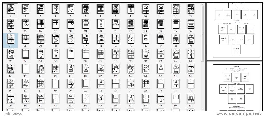 SOMALIA STAMP ALBUM PAGES 1894-1999 (201 pages)