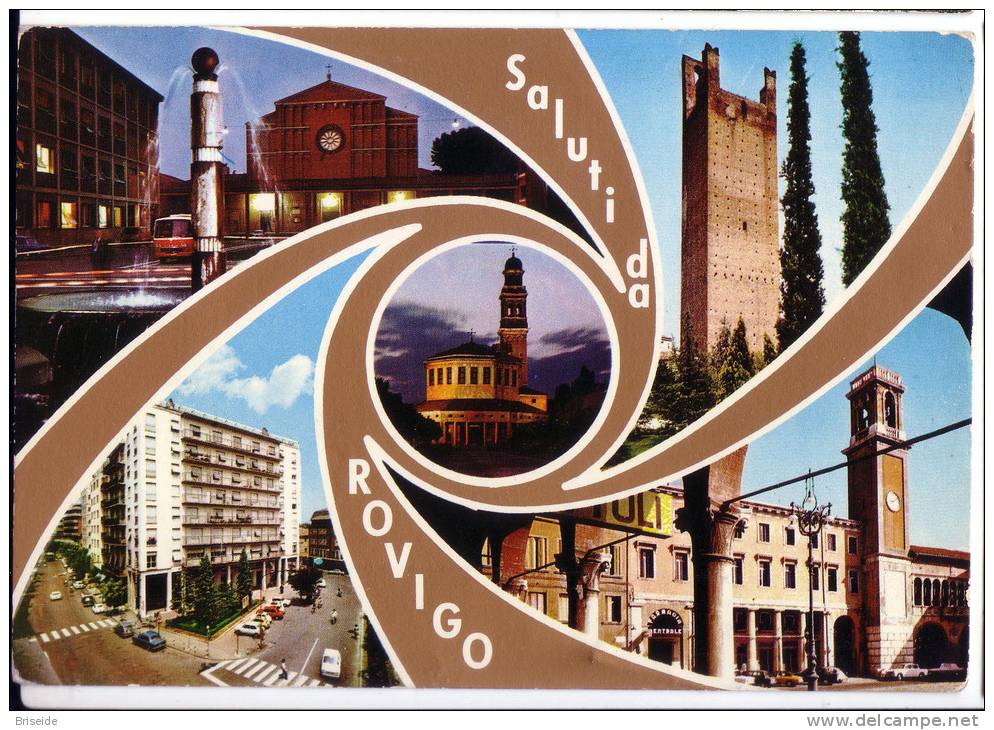 ROVIGO VEDUTE F/G LUCIDO VIAGGIATA  1978 - Rovigo