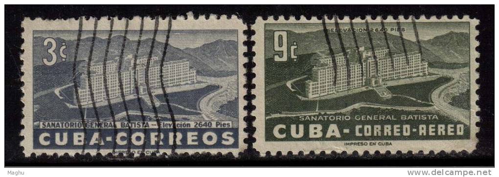 Cuba Used 1954, Set O F 2, Sanitoriun - Used Stamps