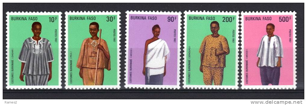 B  515  -N° 752/756  , ** ,     COTE   8.00 €               A VOIR - Burkina Faso (1984-...)