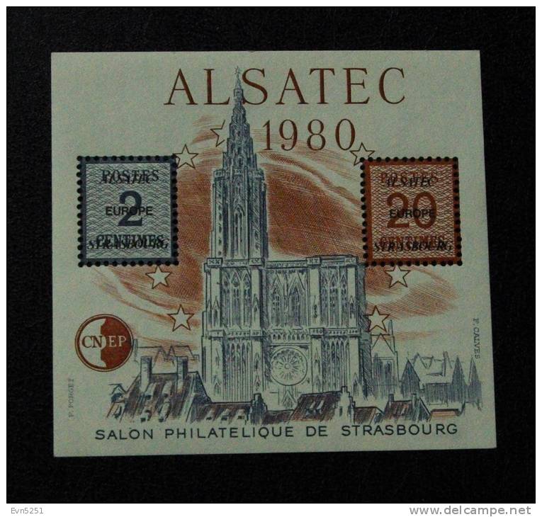 Feuillet-Souvenir CNEP : ALSATEC 1980 - CNEP