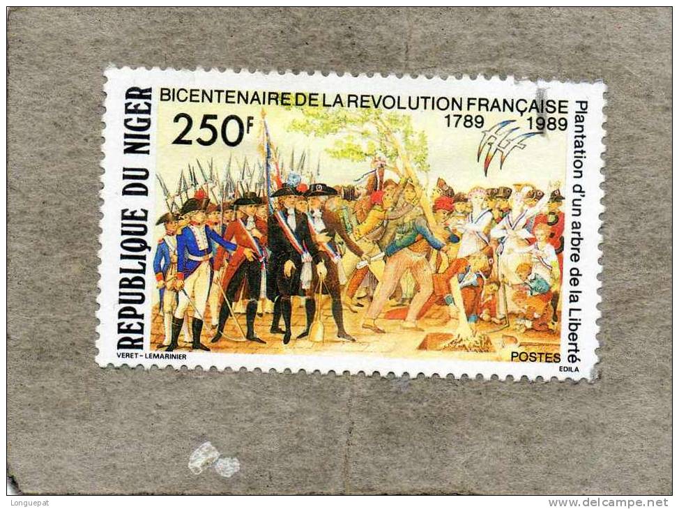 NIGER : 200 Ans De La Révolution Française : Plantation D´un Arbre De La Liberté - Rivoluzione Francese