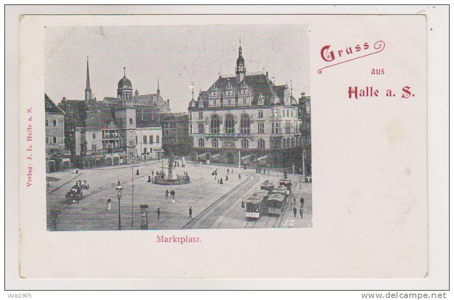 Gruss Aus Halle A Salle.Marktplatz. - Halle (Saale)