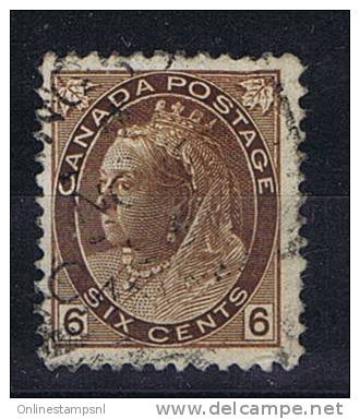 Canada: 1898, Victoria Michel 68A ,  6 C Braun - Gebraucht