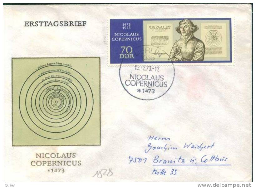 Nicolaus Copernicus, Astronomy , Gemany Used FDC - Astronomy