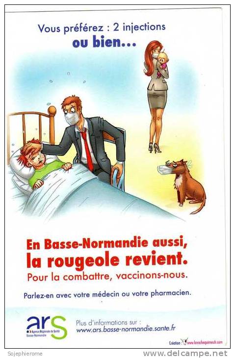 Basse-Normandie La Rougeole Revient Masque Chien - Santé