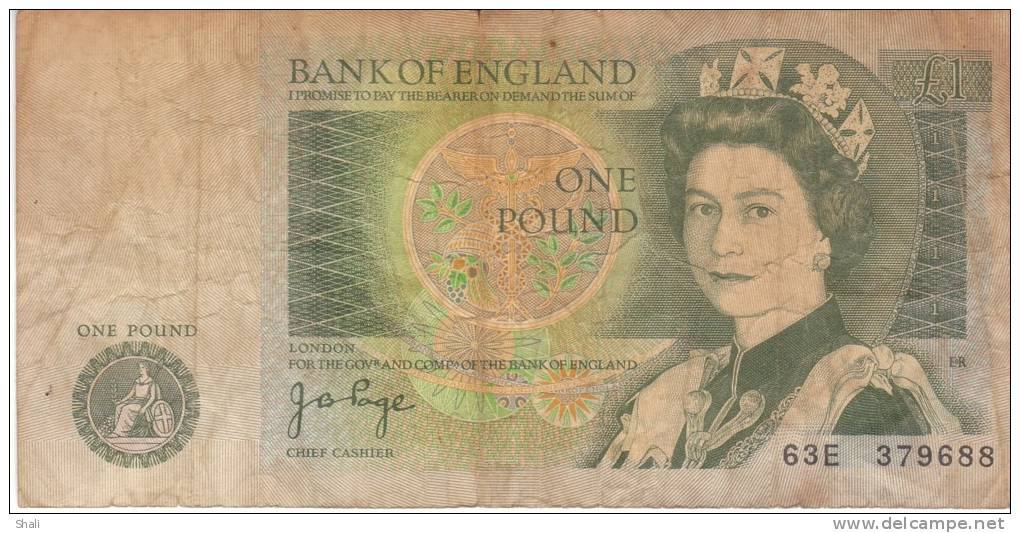 BILLET BANK OF ENGLAND ONE POUND - Autres & Non Classés