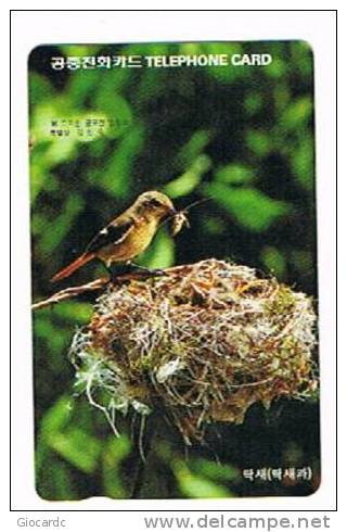 COREA DEL SUD (SOUTH KOREA)  - KOREA TELECOM (AUTELCA)  - 1997 BIRDS: FLYCATCHER - USED  -  RIF. 1861 - Uccelli Canterini Ed Arboricoli