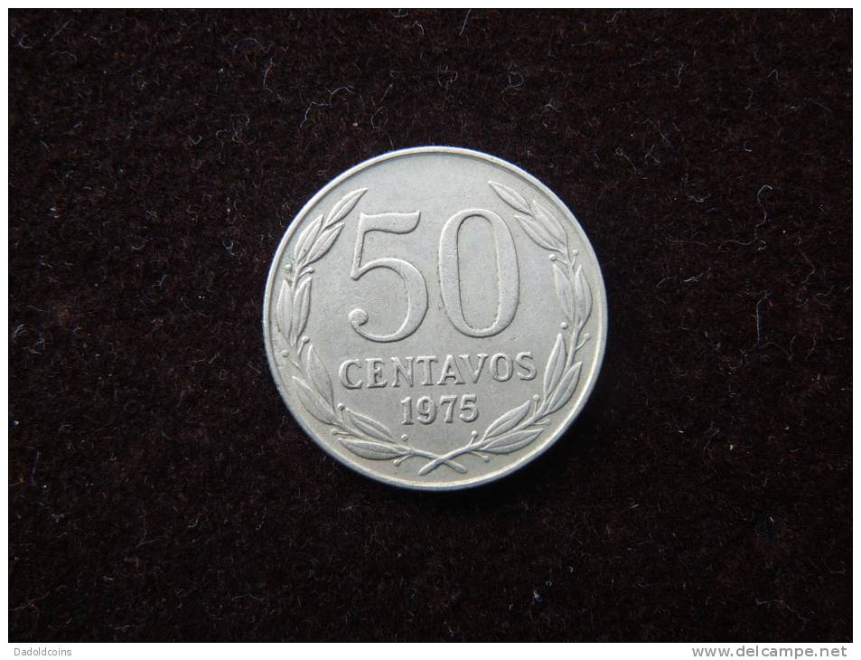 Chile 50 Centavos 1975. Ver Detalles En Fotos - Chili