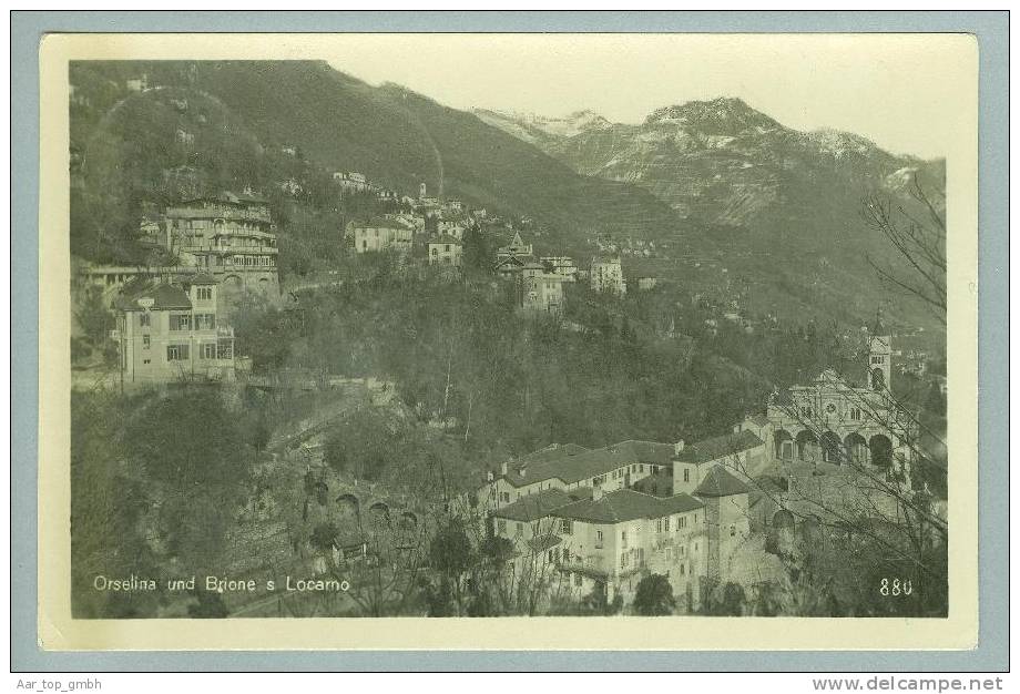 TI ORSALINA + Brione 1923-09-10 Foto A.Zizini #880 - Brione Sopra Minusio