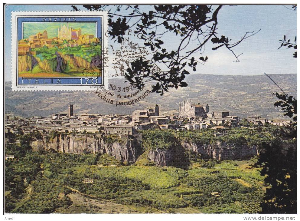 Carte-Maximum ITALIE N° Yvert 1382 (ORVIETO) Obl Sp Ill 1er Jour 1979 - Maximumkaarten