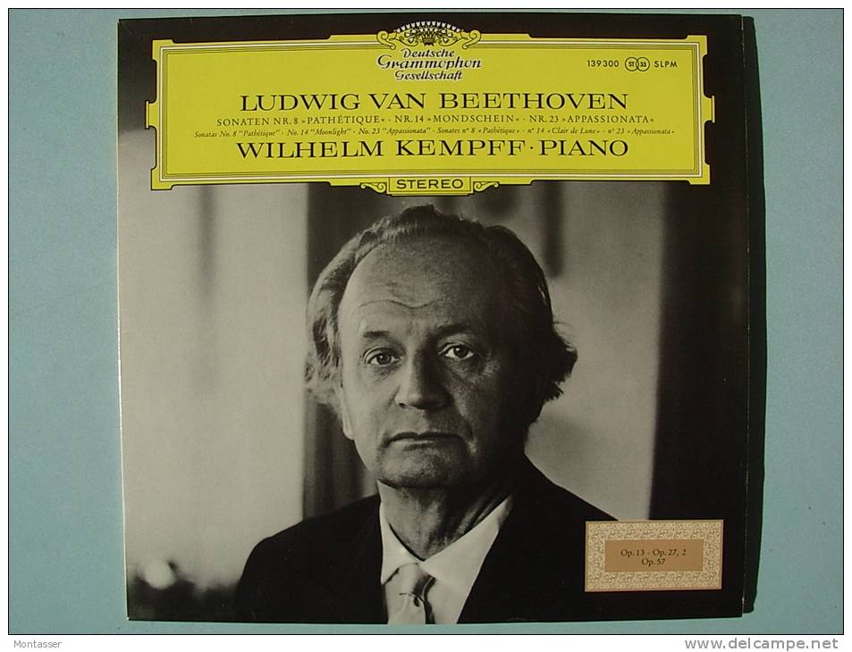 BEETHOVEN L. V. "Sonaten N. 8 -n. 14 - N. 23". W. KEMPFF. Ed. DEUTSCHE GRAMOPHON. - Classica