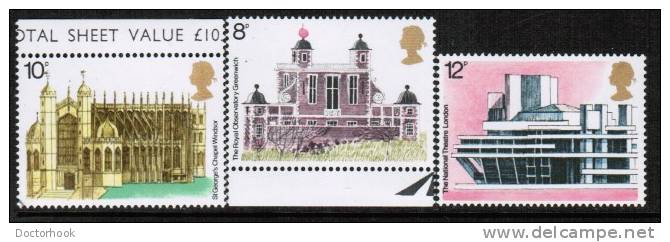 GREAT BRITAIN   Scott #  740-4**  VF MINT NH - Neufs