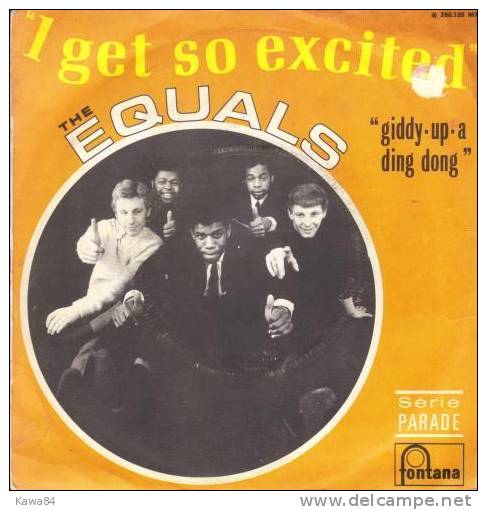 SP 45 RPM (7")  The Equals  "  I Get So Excited  " - Soul - R&B