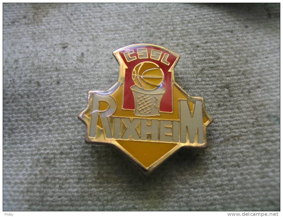 Pin's Du CSSL (Cercle Sportif Saint Leger) Section Basket De RIXHEIM - Basketball