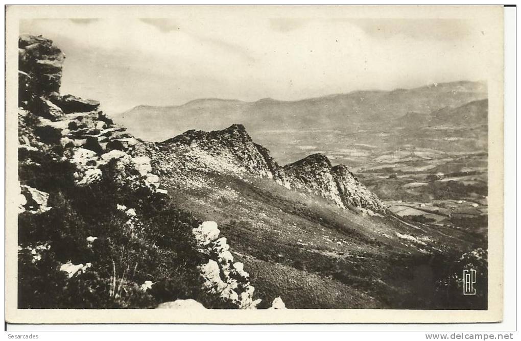 LA RHUNE (LARRUN, PAYS BASQUE) - PANORAMA DU SOMMET - "REAL PHOTO" - Laruns