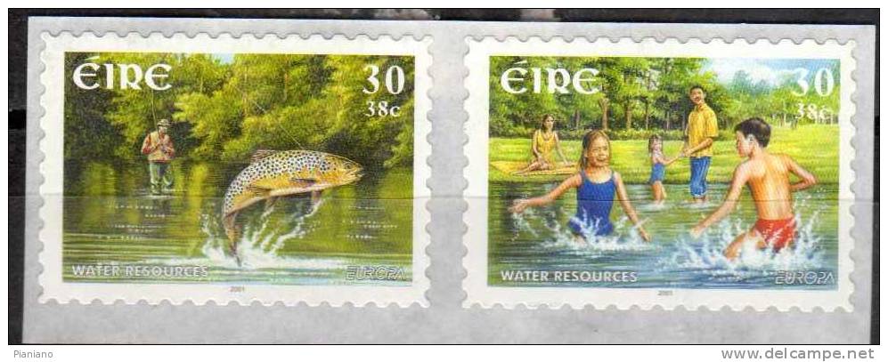 PIA  -  IRLANDE  -  2001  : Europa  (YV 1347-48) - Unused Stamps