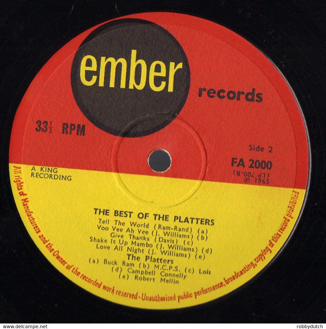 * LP *  THE BEST OF THE PLATTERS - Soul - R&B