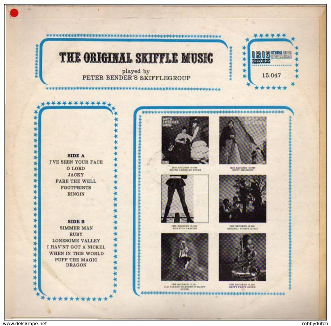 * LP *  PETER BENDER'S SKIFFLE GROUP - THE ORIGINAL SKIFFLE MUSIC - Country Et Folk