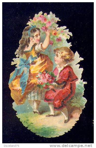 Découpi Gaufré Chromo Enfant Enfants Child Children 5,5 X 8,5 - Kinderen