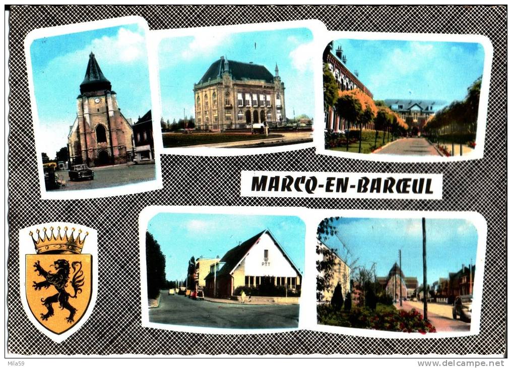 5 C. Marcq En Baroeul. Edit Tele Perla, Aix Les Bains. Bromocolor, Couleur Photo Véritable. - Marcq En Baroeul