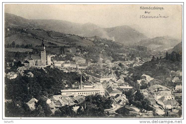 KÖRMÖCZBÁNYA Kremnica Panorama C. 1912 - Slovacchia