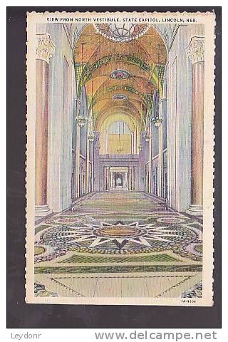 View From North Vestibule, State Capital, Lincoln, Nebraska - Lincoln