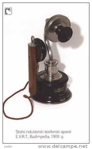 Old Telephone E.V.R.T. Budapest 1909.  ( Kroatien ) Phone Telephones Phones Teléfono Telefon Telefone Telefoon - Telefoni