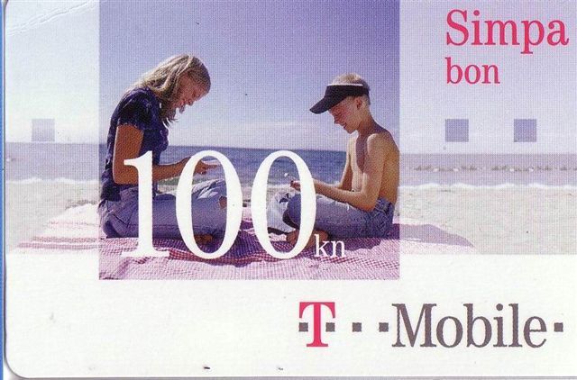 T-Mobile 100 ( Croatia GSM Prepaid - Prepaye Card ) Children – Child – Kid (kids) – Kinder – Enfant  Enfants – Childrens - Telecom Operators