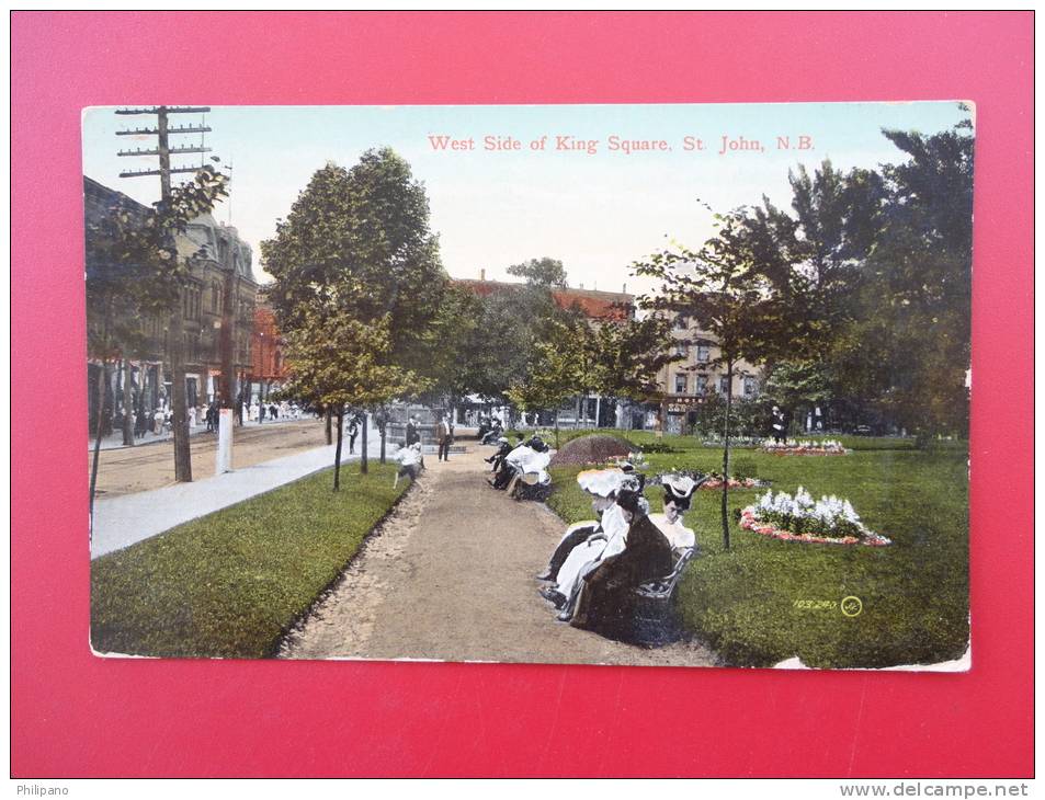St John NB  West Side King Square     1913 Cancel ------- ----  Ref 338 - St. John