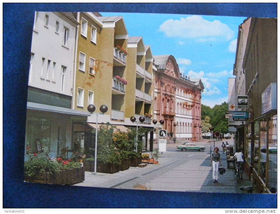 CP..ALLEMAGNE..ZWEIBRUCKEN......PLAN  ANIME  VOITURE...RECTO VERSO - Zweibruecken