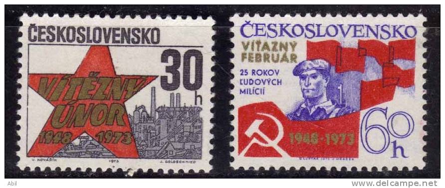 Tchécoslovaquie 1973 N°Y.T. ;  1969 Et 1970** - Nuovi