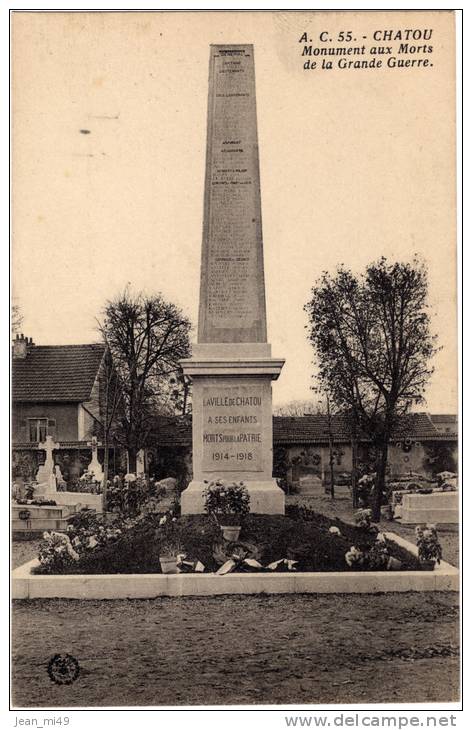 78 - CHATOU - Le Monument Aux Mort De La Grande Guerre - GUERRE 1914 - 1918 - Kriegerdenkmal