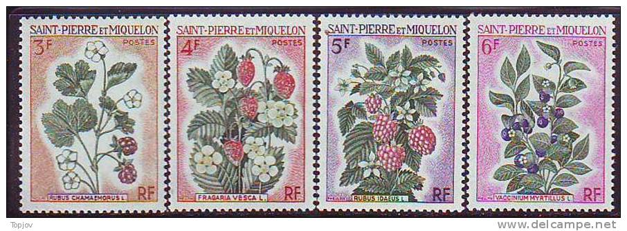 ST. PIERRE & MIQUELON - PLANTS - FRUITS  - **MNH - 1970 - Ungebraucht
