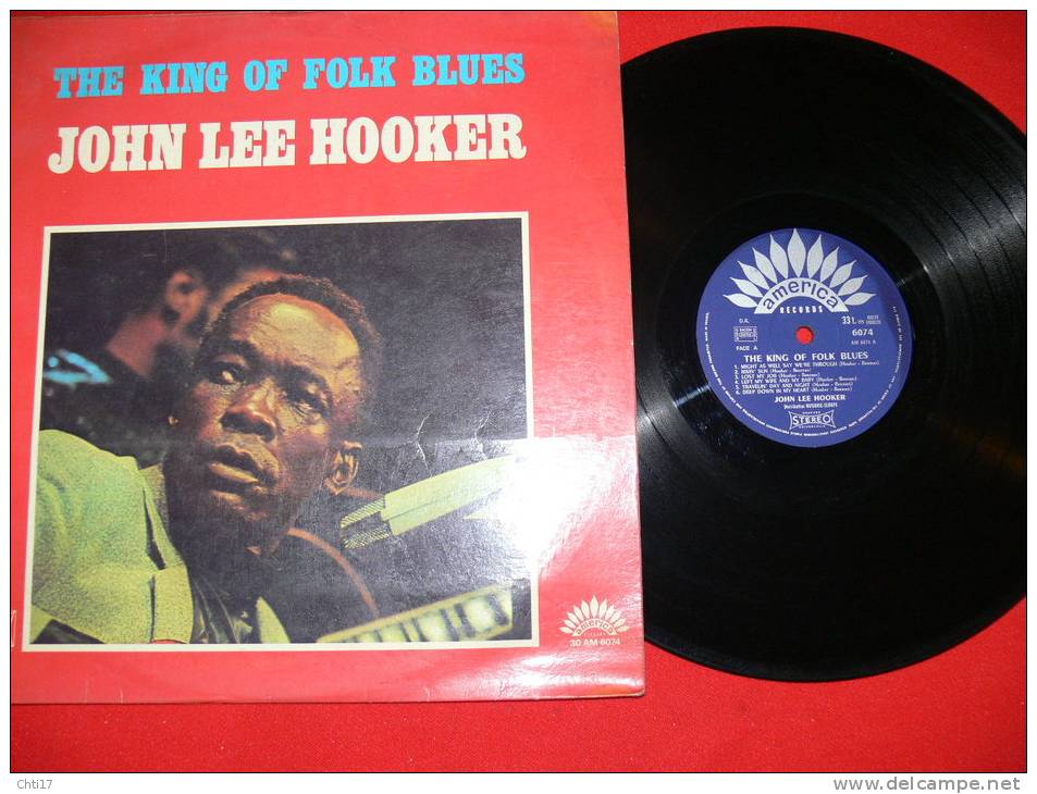 JOHN LEE HOOKER   THE KING OF FOLK BLUES   EDIT AMERICA - Blues