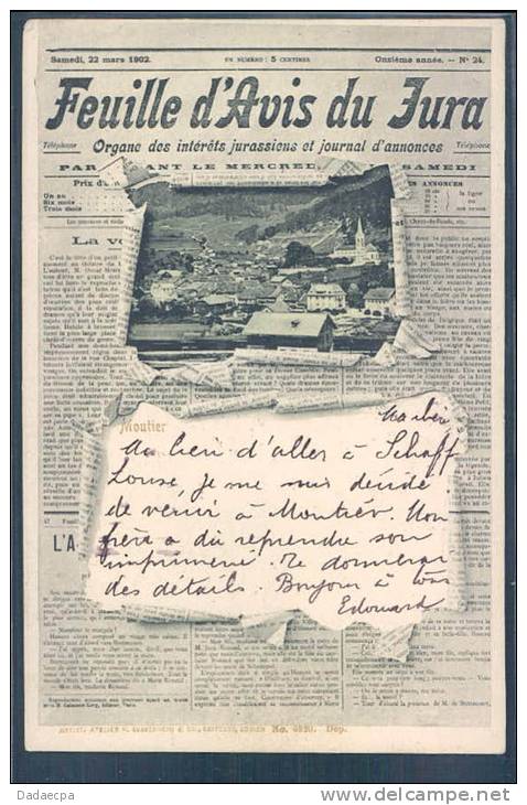 Feuille D' Avis Du Jura, 22 Mars 1902 - French