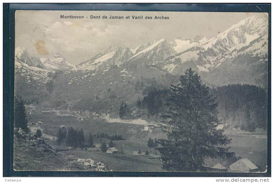 Montbovon, Dent De Jaman Et Vanil Des Arches, - Montbovon