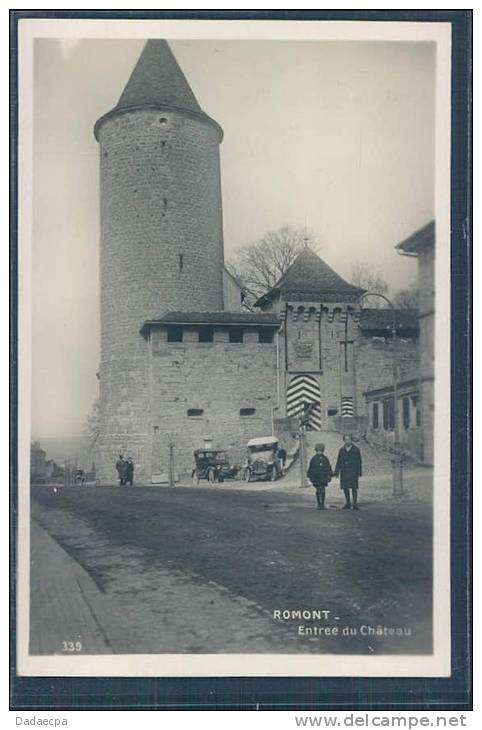 Romont, Entrée Du Château, Animée, Voiture, Auto, Automobile - Romont