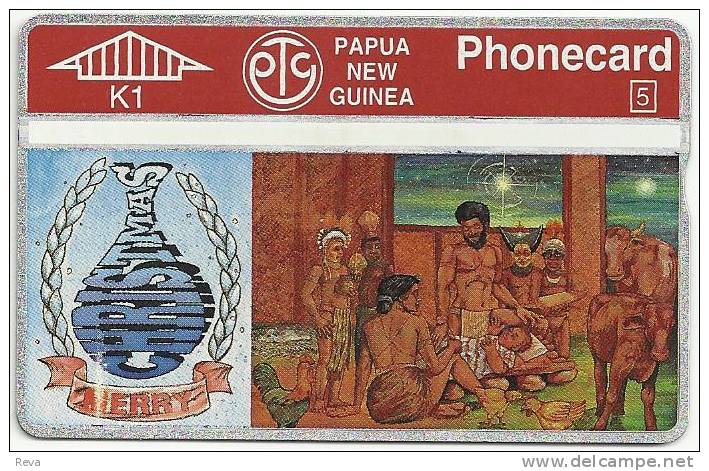 PAPUA NEW GUINEA 1 K  NATIVE CHRISTMAS 94 CHILD WOMAN BIRD MINT PNG-039 READ DESCRIPTION !! - Papouasie-Nouvelle-Guinée