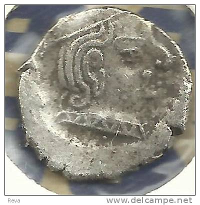 INDIA WESTERN SATRAPS 1 DRACHM MAN HEAD OLD PORTRAIT FRONT & EMBLEM BACK 278-295 AD SILVER READ DESCRIPTION CAREFULLY!! - Indien