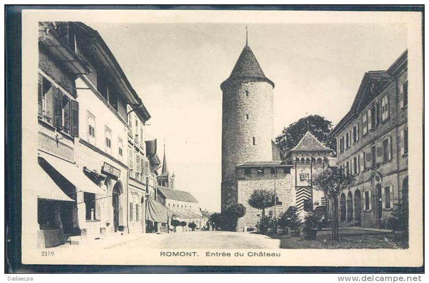 Romont, Entrée Du Château, Animée, - Romont