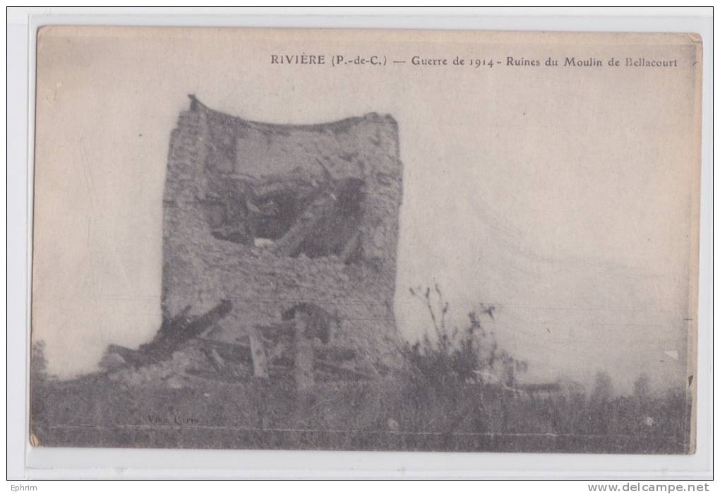 Rivière - Ruines Du Moulin De BELLACOURT - Autres & Non Classés