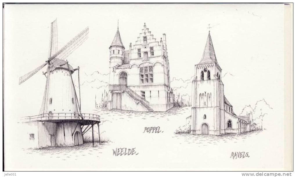 Ravels Weelde Poppel  Pentekening - Ravels