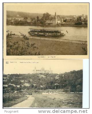 Belgique:GODINNE S/Meuse(Pr.Namur) :2 Cartes:1:Le Prieuré.2:Sanatorium Du Mont-sur-Godinne. - Andenne